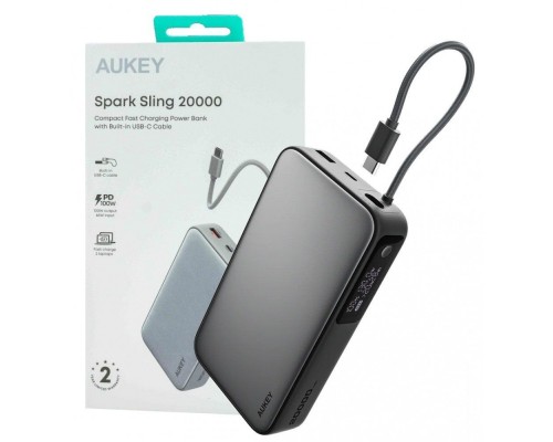 Aukey PB-Y48 Spark Sling 20000mAh Grey