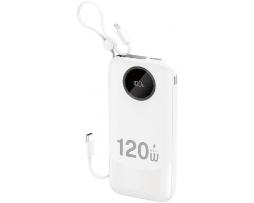 Dudao K13 10000mAh with a built-in kablem - biały
