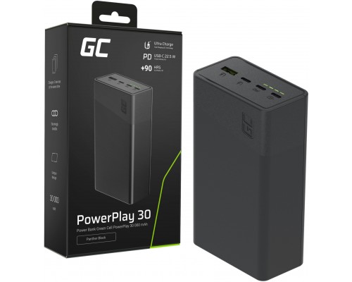 Green Cell PowerPlay 30 30000mAh Black