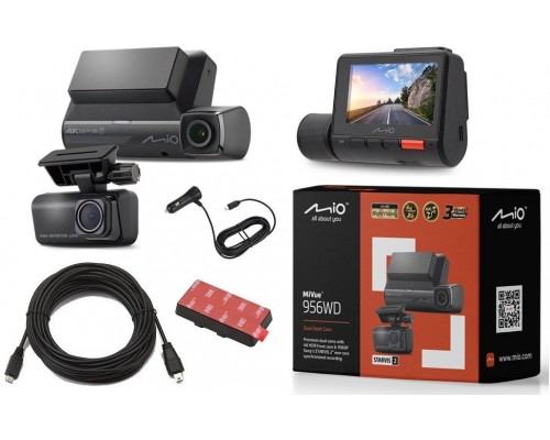 Mio MIO MiVue 956W DUAL 4K HDR, GPS, WIFI, Sterowanie głosowe