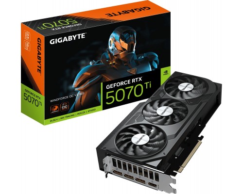 Gigabyte GeForce RTX 5070 Ti Windforce OC V2 16GB GDDR7 DLSS4 (GV-N507TWF3OCV2-16GD)
