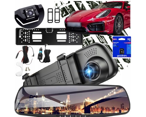car kamera reversing w ramce full hd 4led karta 32gb