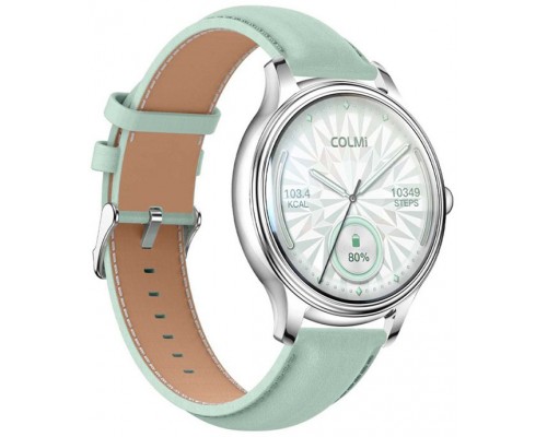 Smartwatch Colmi L28 Green  (L28 Silver Leather)