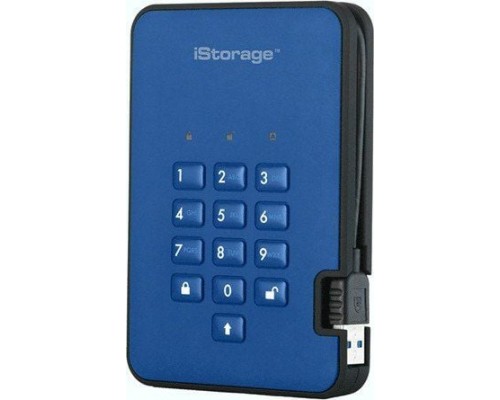 HDD iStorage diskAshur2 2TB Blue (IS-DA2-256-2000-BE)