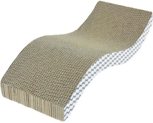 Cats Collection FOR CAT cardboard scratching mat + catnip 53x20x10 cm