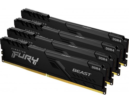 Kingston Fury Beast, DDR4, 128 GB, 3200MHz, CL16 (KF432C16BBK4/128)