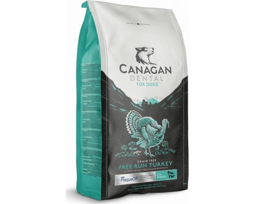 Canagan DENTAL-Free Run Turkey- for dogs medium and large 12 kg