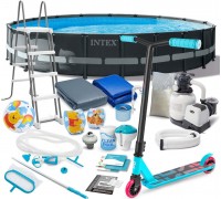 Intex  Frame-Based  610x122cm 20w1 INTEX 26334 + hulajnoga GRATIS