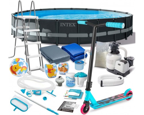 Intex  Frame-Based  610x122cm 20w1 INTEX 26334 + hulajnoga GRATIS