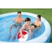 Bestway Bestway Fast Set above ground pool set, 305cm x 66cm, swimming pool (blue/white, with filter pump)