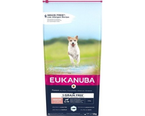 EUKANUBA EUKANUBA Senior small/medium Grain Free fish ocean dog 12KG