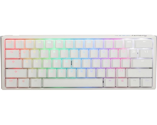Ducky Ducky One 3 Classic Pure White Mini Gaming Keyboard, RGB LED - MX-Brown