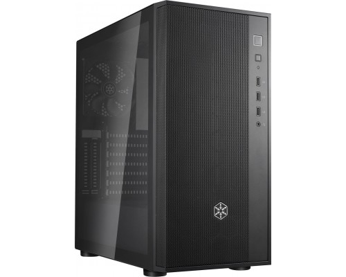 SilverStone SilverStone Fara R1 V2 Midi-Tower, Tempered Glas - schwarz