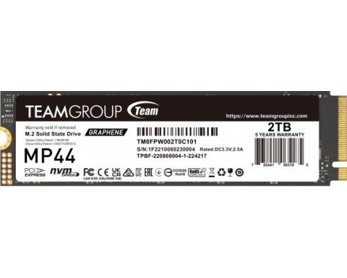 SSD TeamGroup MP44 2TB M.2 2280 PCI-E x4 Gen4 NVMe (TM8FPW002T0C101)