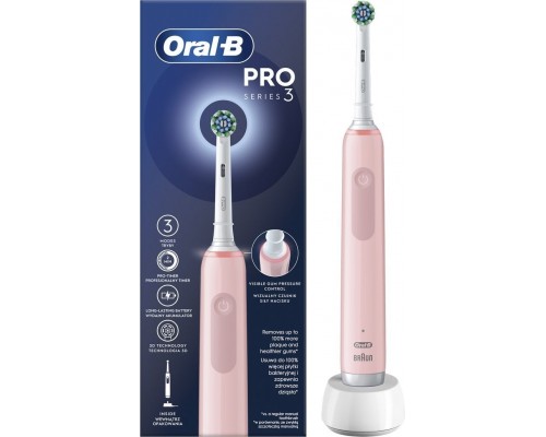 Brush Oral-B Pro 3 CrossAction Pink