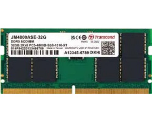 Transcend Transcend JetMemory JM4800ASE-32G moduł pamięci 32 GB 1 x 32 GB DDR5 4800 Mhz