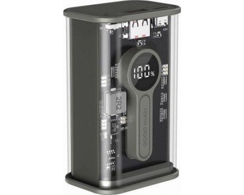 Gembird Transparentny 9000mAh Black