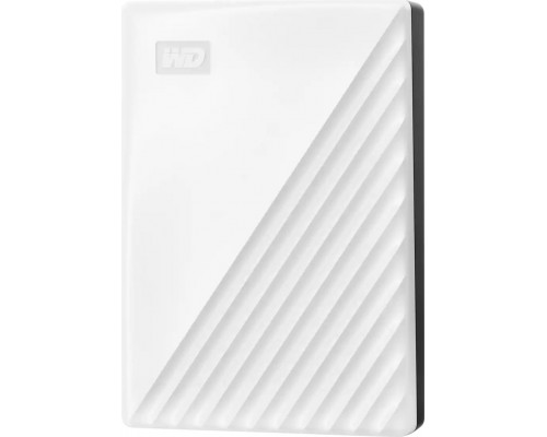 HDD WD WD My Passport WDBR9S0060BWT - Festplatte - verschlusselt - 6 TB - extern (tragbar) - USB 3.2 Gen 1 - 256-Bit-AES - weiss