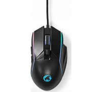 Nedis GMWD510BK Prawa strona USB Typu-A Optyczny 7200 DPI