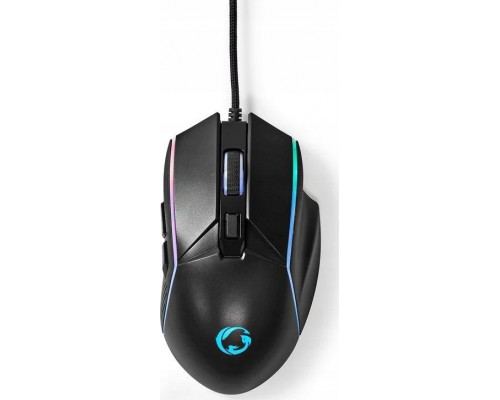 Nedis GMWD510BK Prawa strona USB Typu-A Optyczny 7200 DPI