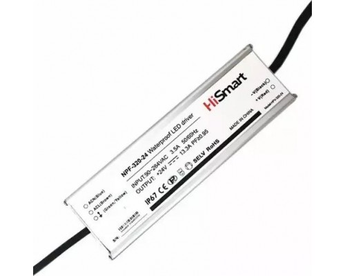 Hismart 24V, 13.3A, 320W, PFC, IP67