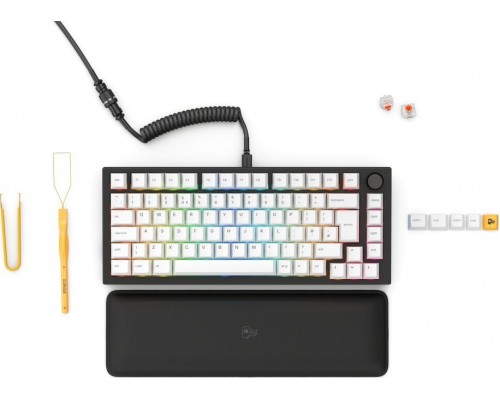 Glorious GMMK Pro Black Slate 75% TKL  - Pre built, ISO UK-Layout - Black