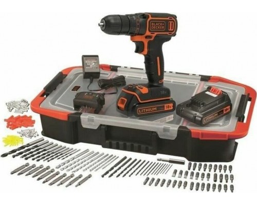 Black&Decker Wiertarka wkrętarka Black & Decker BDCDC18BAST-QW 18 V 15 Nm