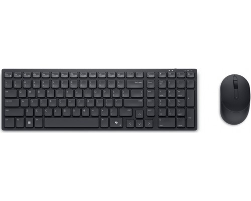 Dell Dell | Silent Keyboard and Mouse | KM555 | Keyboard and Mouse Set | Wireless | Russian (QWERTY) | Black | 2.4 GHz, Bluetooth 5.1 | Wireless connection