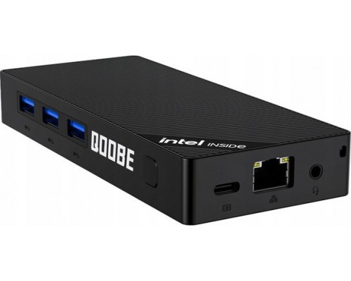 Mini PC Qoobe SUC N100/16GB/SSD 512GB/Win 11 Pro czarny