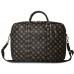 Bag Guess 4G Peony Front Pocket Zipper Triangle Logo 16" black