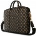 Bag Guess 4G Peony Front Pocket Zipper Triangle Logo 16" black
