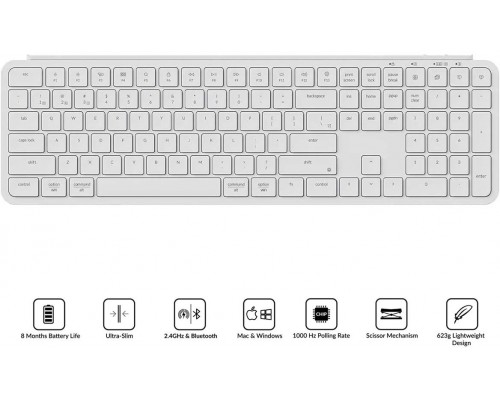 Keychron B6 Pro Full Size Membrane Ivory White
