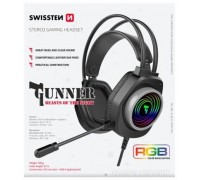 Swissten Swissten Gunner RGB Spēļu Austiņas