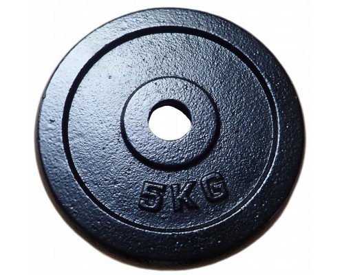 Plate Cast Iron do Gryfów Ćwiczeń KUBISPORT 5 kg 25 mm