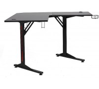 Gaming galds narożne gamingowe B-219 czarny
