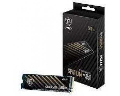 SSD MSI Spatium M450 500GB M.2 2280 PCI-E x4 Gen4 NVMe (S78-440K380-P83)