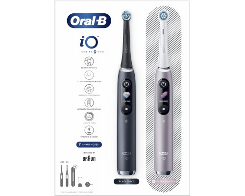 Brush Oral-B iO Series 9 Duo 2 pcs. Black Onyx/Rose Quartz