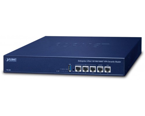 PLANET Enterprise 5-Port ruter Gigabit Ethernet Niebieski