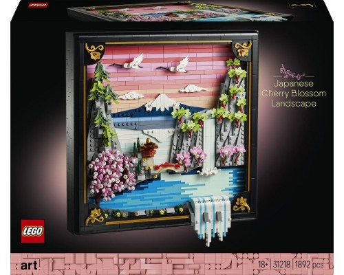 LEGO ART Japoński krajobraz z kwitnącą wiśnią (31218)