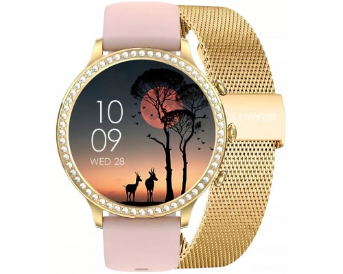 Smartwatch Gravity Gold Pasek i Bransoleta GT5-3