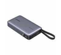 20000mAh Ugreen PB550, 67W, USB + USB-C, wbudowany kabel (Grey)
