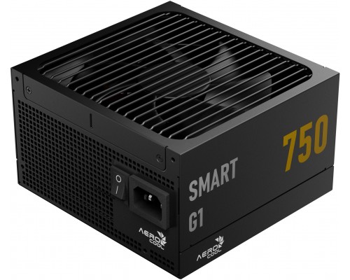 Aerocool AeroCool Smart G1 80 PLUS Gold zasilacz, PCIe 5.1, ATX 3.1 - 750 Watt, czarny