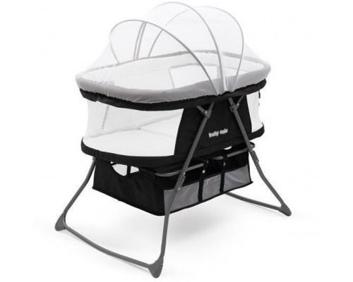 Baby Mix Foldable cot-kołyska DreamyNest czarne