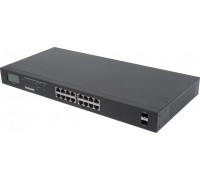 Switch Intellinet Network Solutions Gigabit 16x RJ45, POE+, 2x SFP, LCD, Rack 19 (561259)