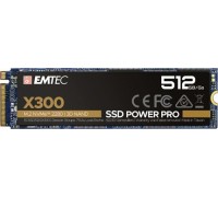 SSD Emtec X300 Power Pro 512GB M.2 2280 PCI-E x4 Gen3 NVMe (ECSSD512GX300)