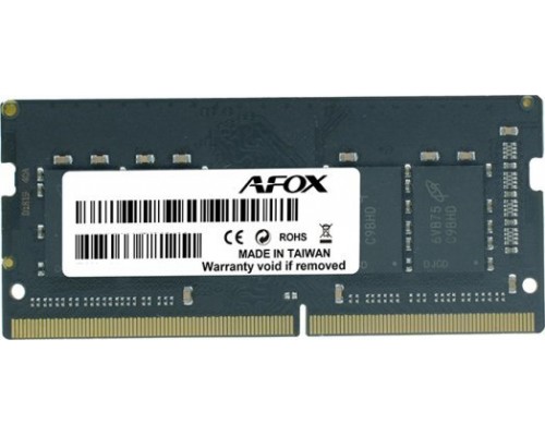 AFOX SODIMM, DDR4, 8 GB, 2666 MHz, CL19 (AFSD48FH1P)