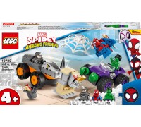 LEGO Marvel™ Hulk pret LEGO Rhino kravas automašīnu demontāža (10782)