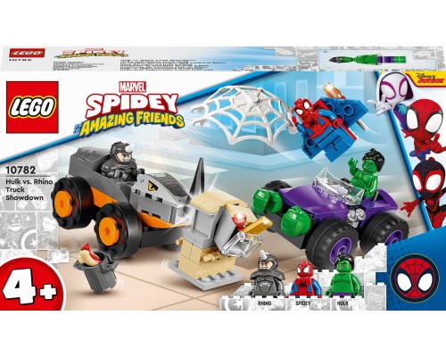 LEGO Marvel™ Hulk pret LEGO Rhino kravas automašīnu demontāža (10782)