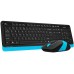 A4Tech A4tech FG1010 FSTYLER set bezdr. klávesnice + myši, modrá barva