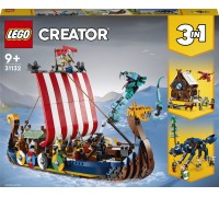 LEGO Creator Statek wikingów i wąż z Midgardu (31132)